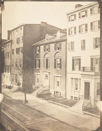 FREDERICK DEBOURG RICHARDS (1822-1903) Group of 11 early views of public and residential buildings in Philadelphia.